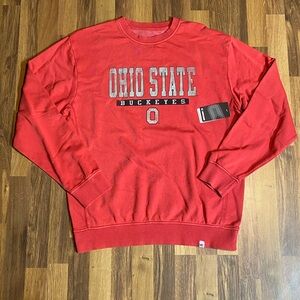 Ohio State Buckeyes Colosseum Crewneck Pullover Sweatshirt Men’s Large NWT!